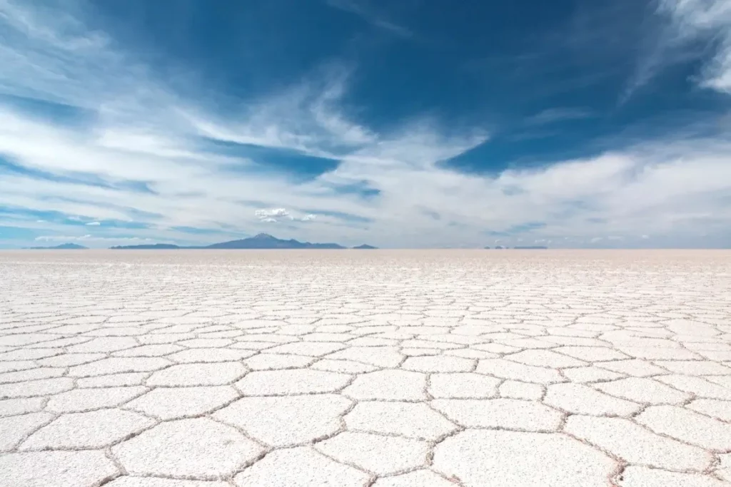 The Uyuni Salt Flats in Bolivia